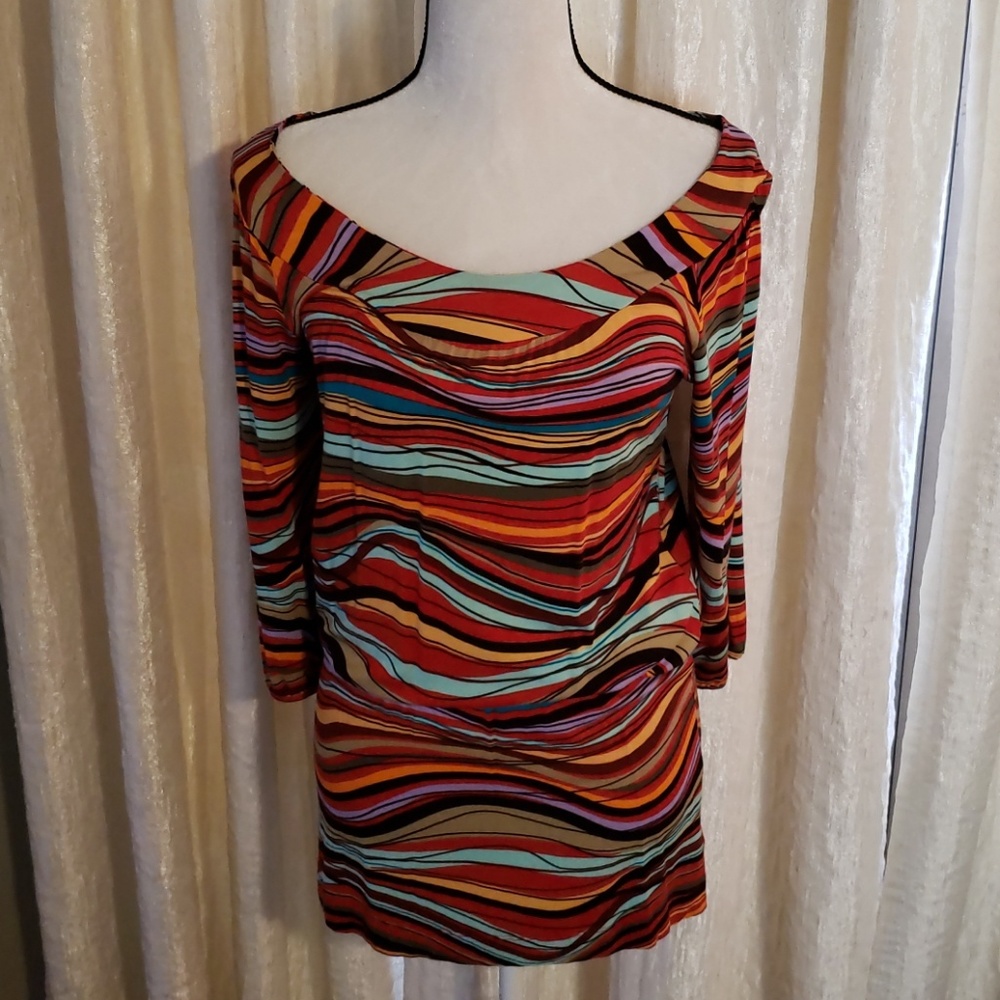 BCBGMAXAZRIA Multicolored Mini Dress